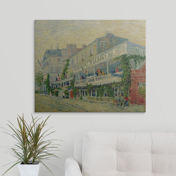 Vault W Artwork Restaurant De La Sirene At Asnieres, 1887 by Vincent Van Gogh Print Wayfair